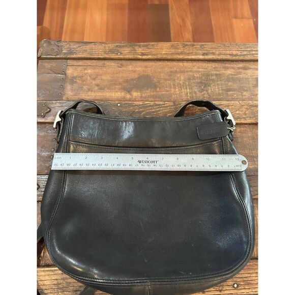 Vintage Coach Chelsea Soho A9D-6003 Black Crossbody Shoulder Bag Hobo Purse - Picture 7 of 8